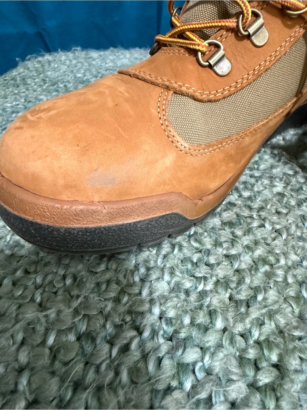 Men's Tan suede Leather Outdoor Boot — Rugged Lace-Up Design